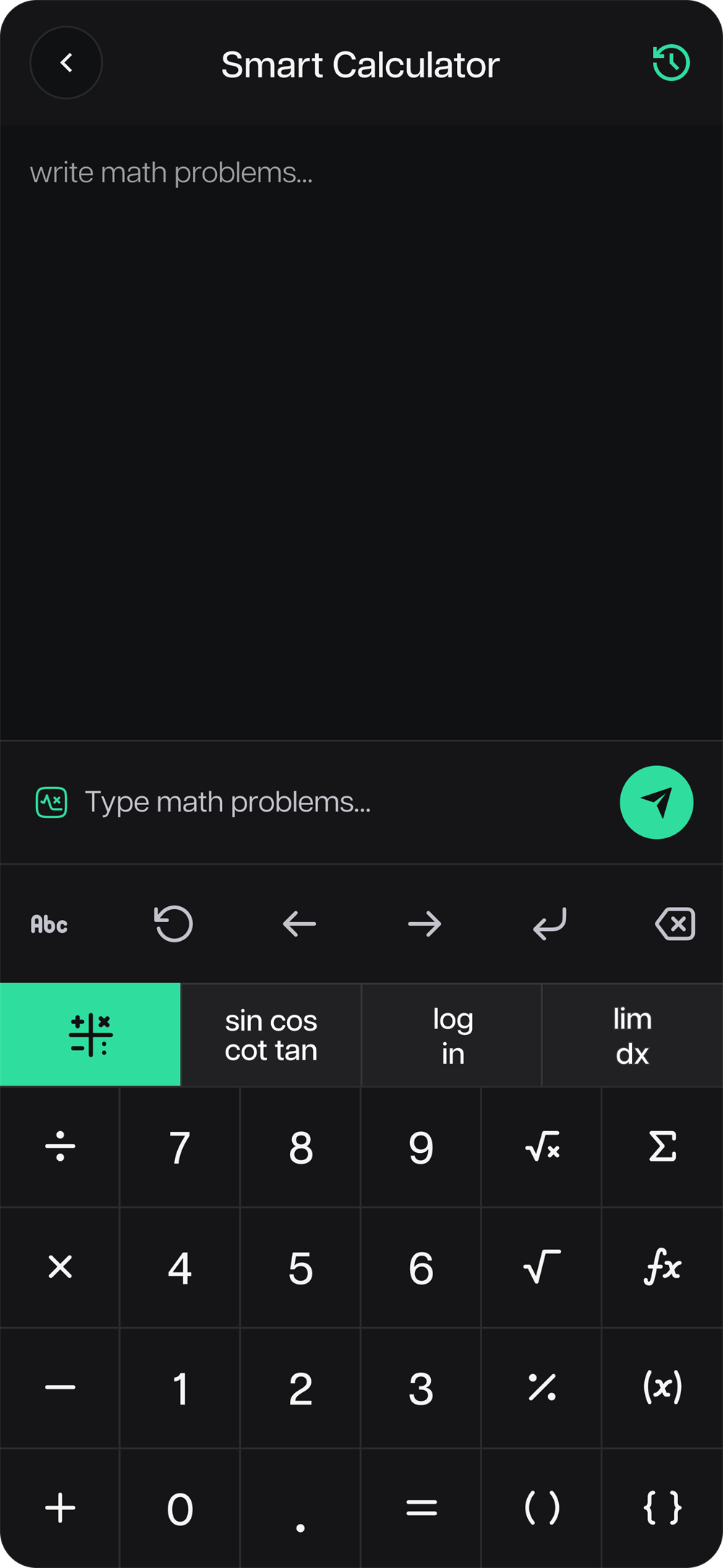 DropIn mobile — smart calculator